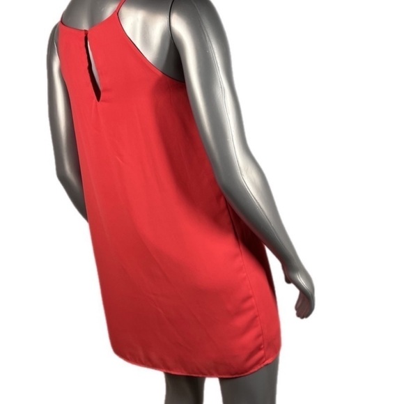 Monteau Dress Red Orange High Neck 
Midi Medium - Picture 4 of 9